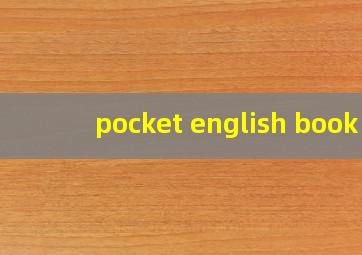 pocket english book